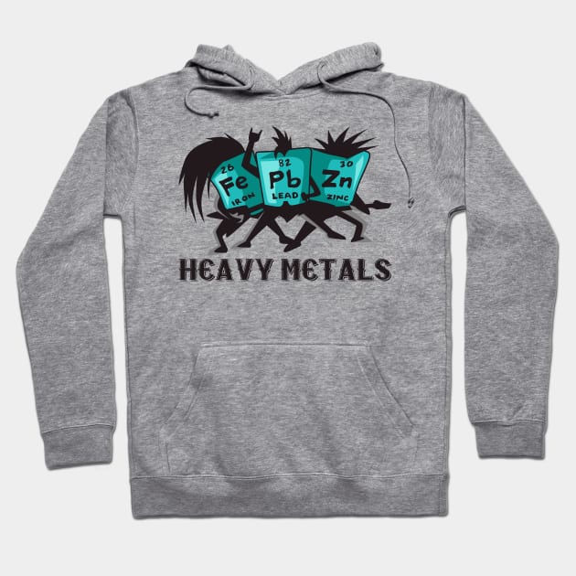 Heavy Metals Periodic Elements Hoodie by teevisionshop